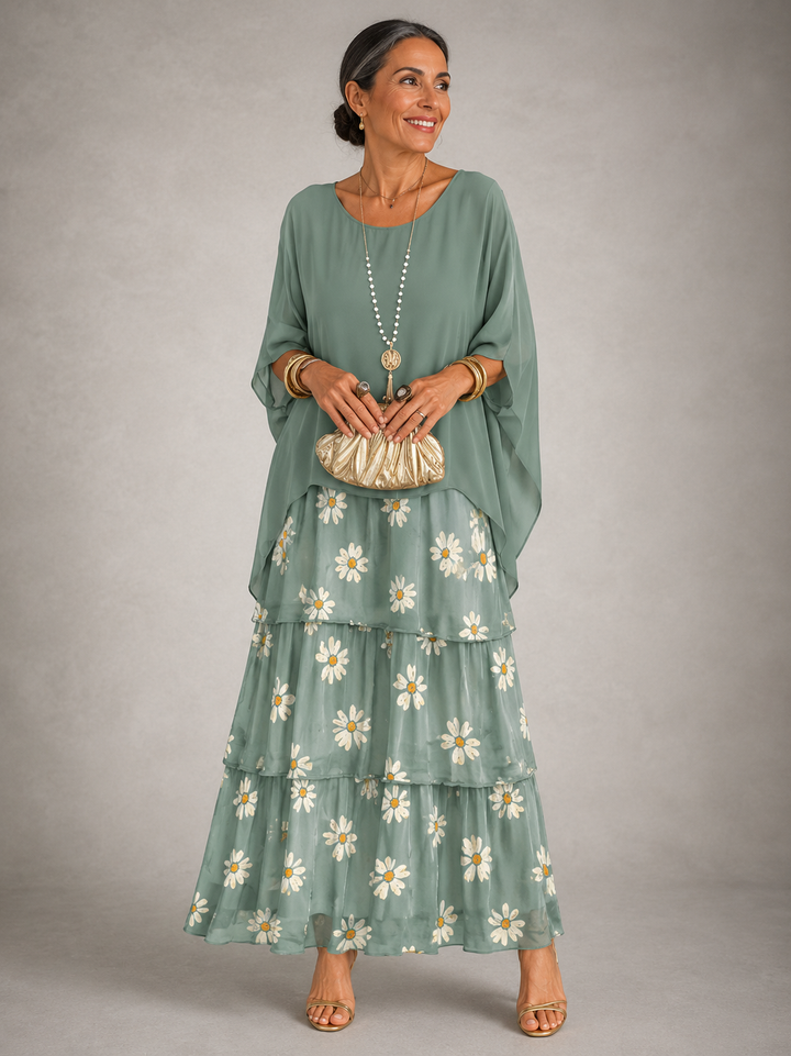 Robe longue élégante et fluide