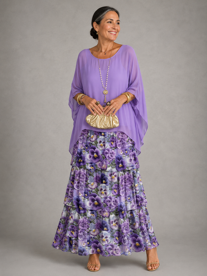 Robe longue élégante et fluide