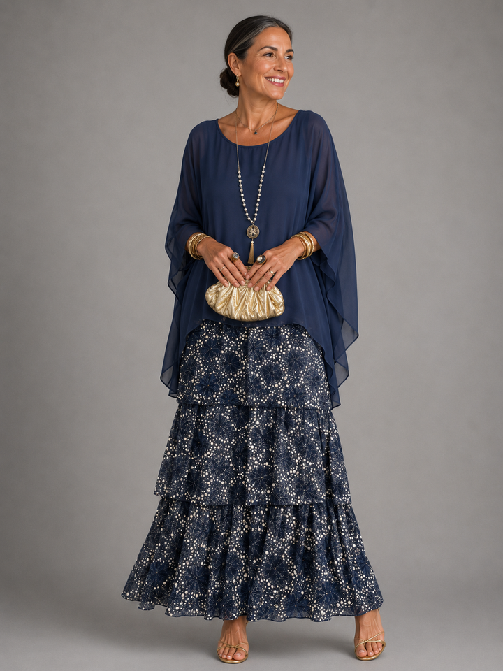 Robe longue élégante et fluide