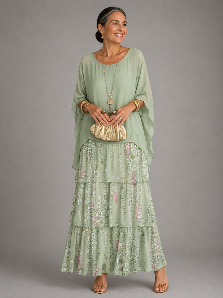 Robe longue élégante et fluide