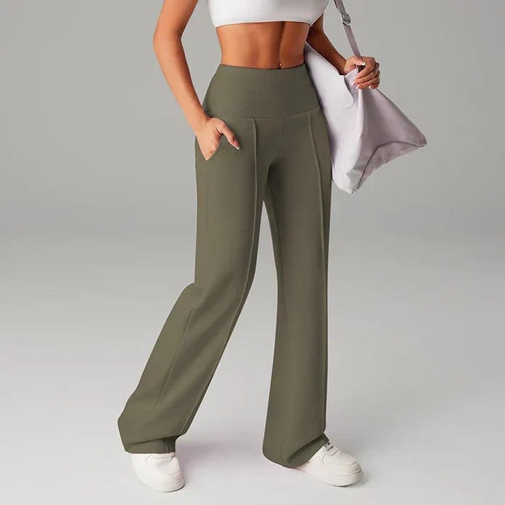 Alba | Pantalon à coupe droite et jambe large