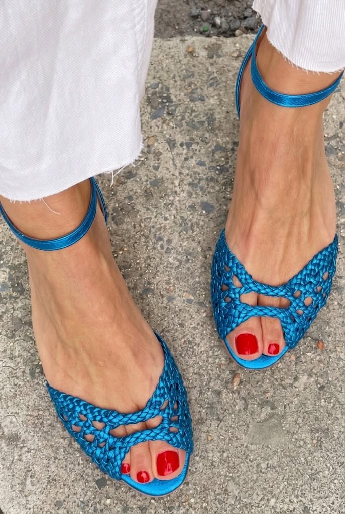 Isadora™ | Sandales Tressées en Or