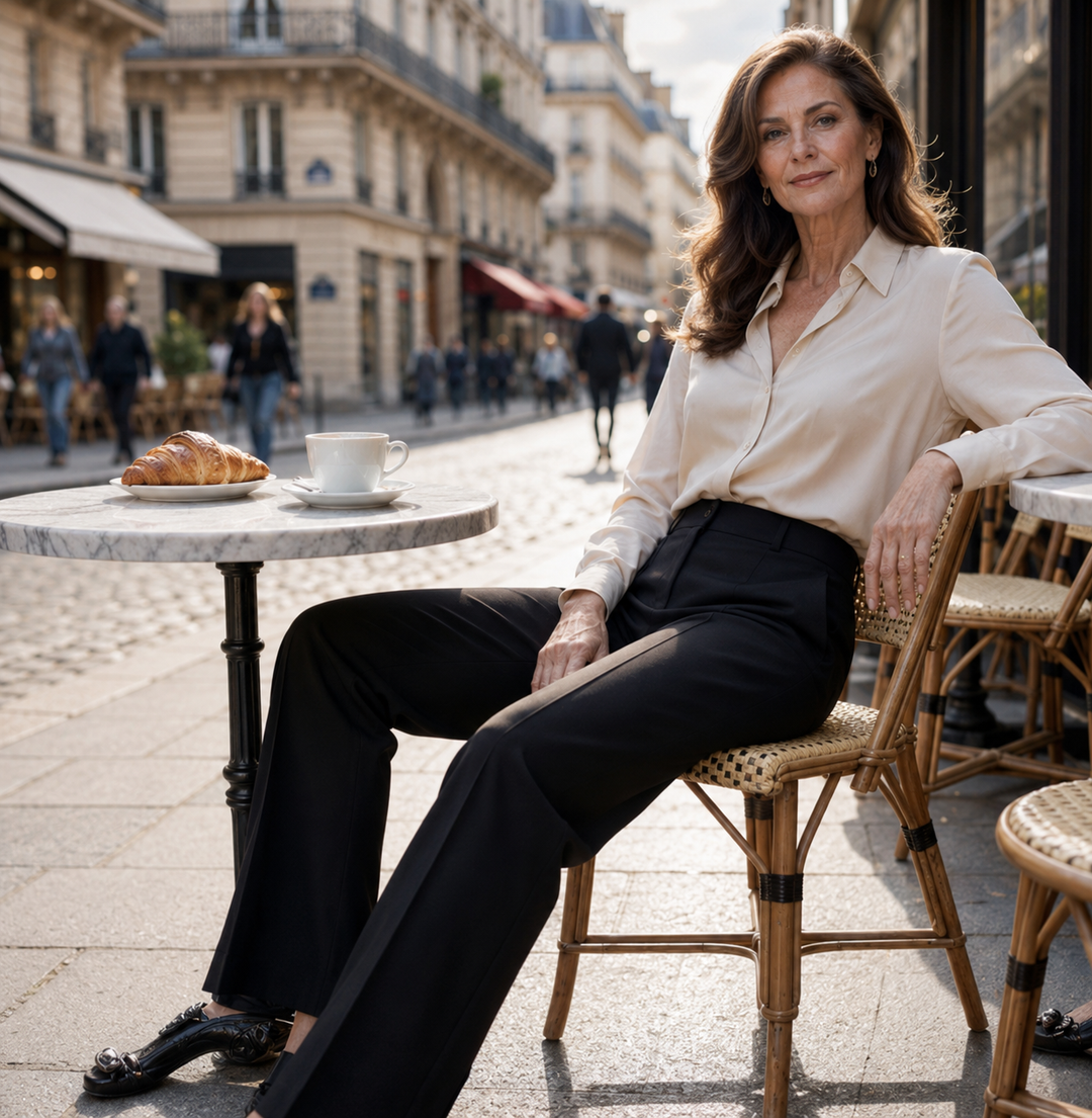Pantalon de costume pour femmes taille haute