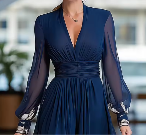 Nadia | Robe en Chiffon Imprimé