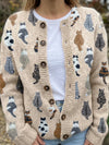 Charlotte | Cardigan Imprimé Chat Confortable