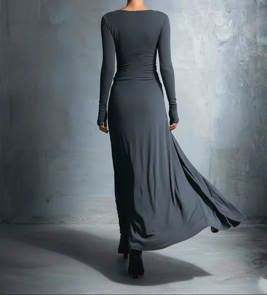 Naiara ❘ Robe maxi avec nœud latéral