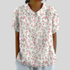 Cynthia | Blouse Fleurie avec Col