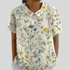 Constance | Blouse avec Col à Motif Floral