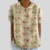 Lavinia | Blouse avec Col à Motif Floral