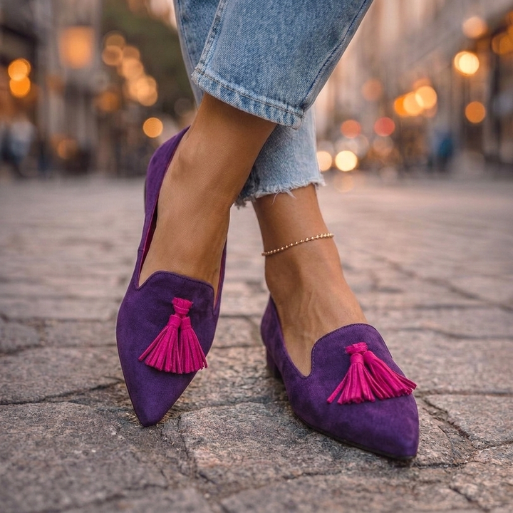 Livia | Ballerines Pointues à Enfiler