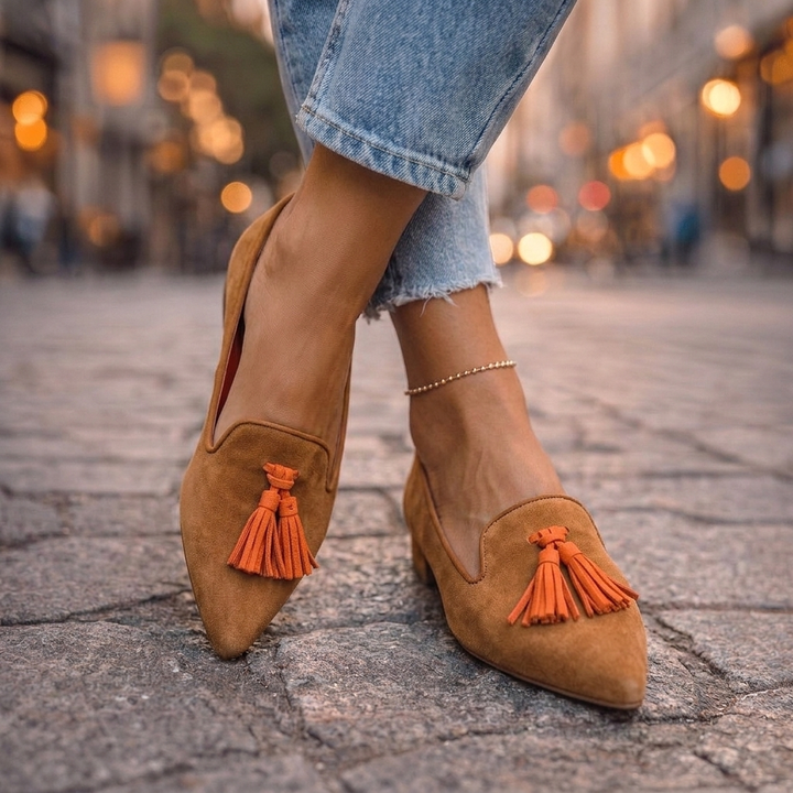 Livia | Ballerines Pointues à Enfiler