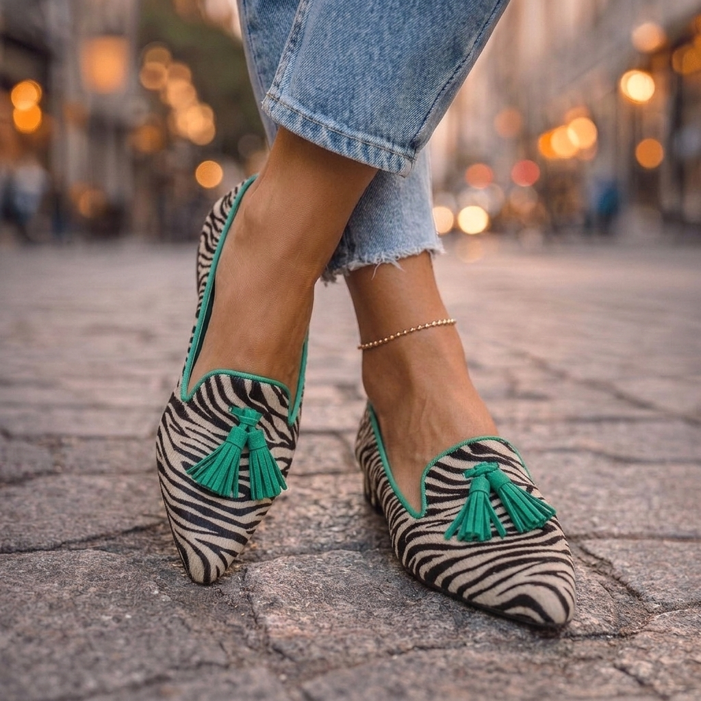 Livia | Ballerines Pointues à Enfiler