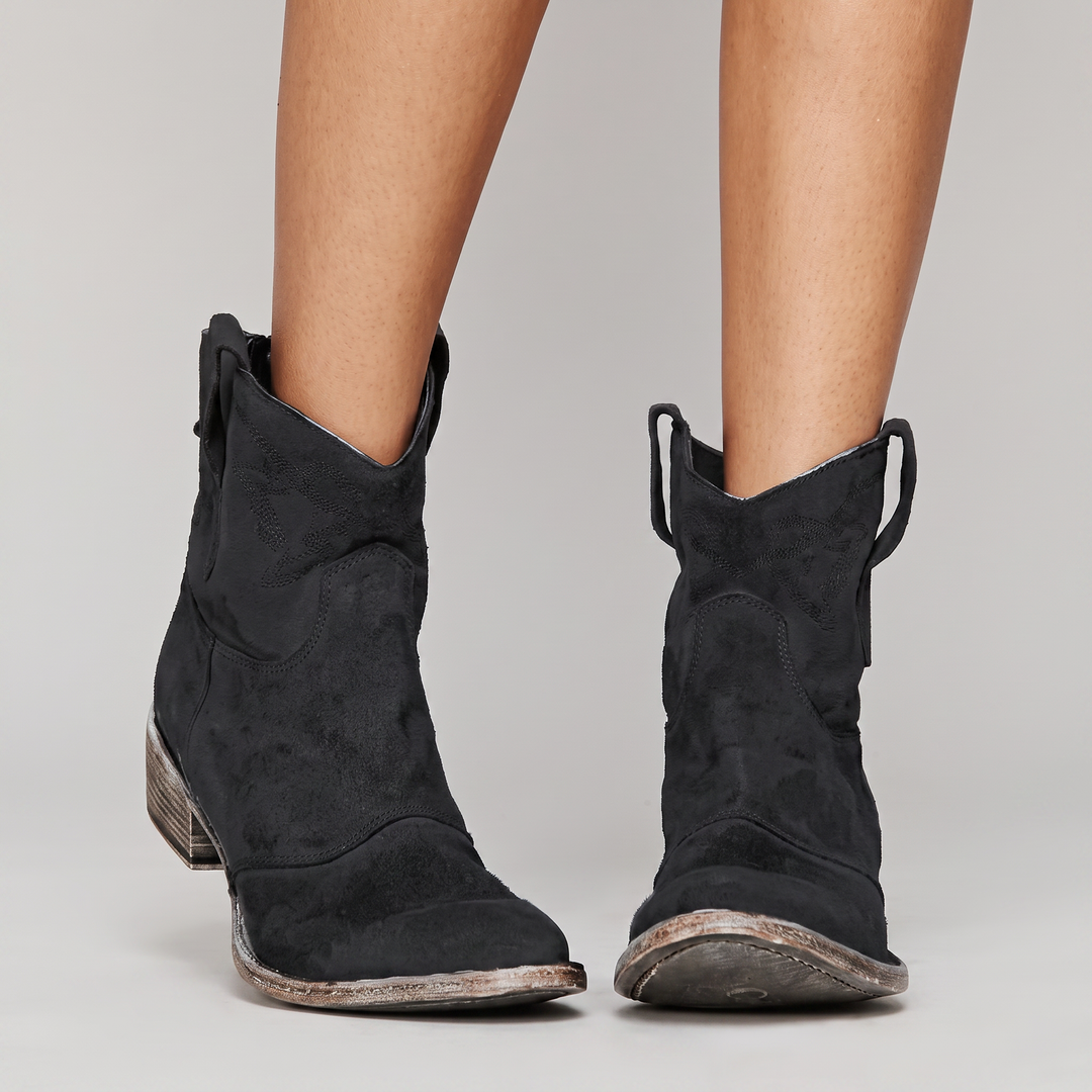 ÉLODIE™ | Bottines en Daim Élégantes