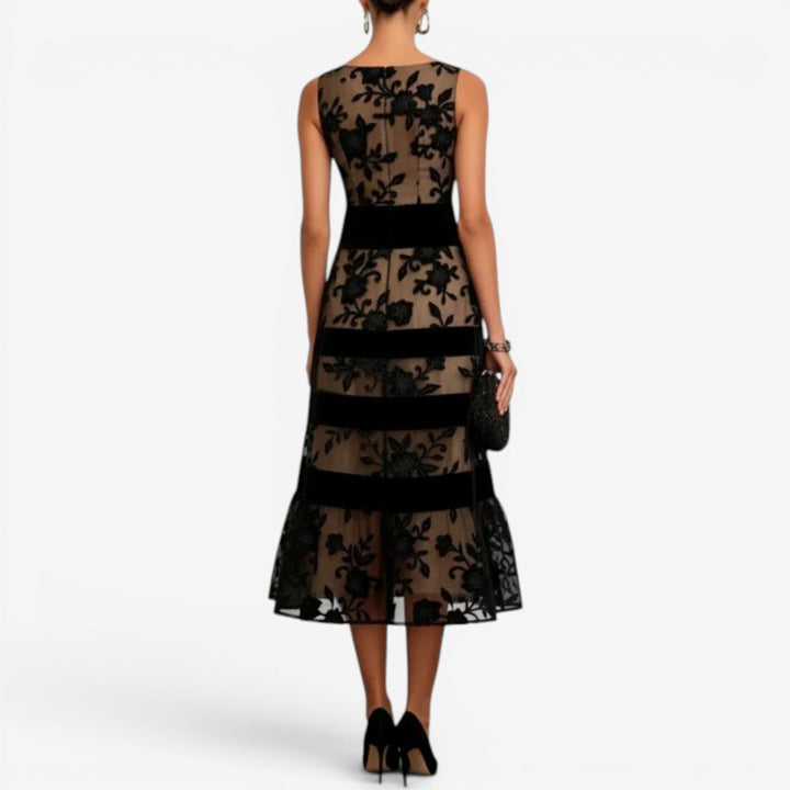 Pria Robe midi en dentelle florale