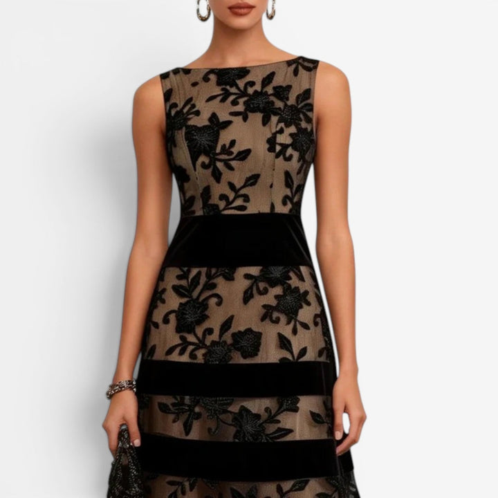 Pria Robe midi en dentelle florale