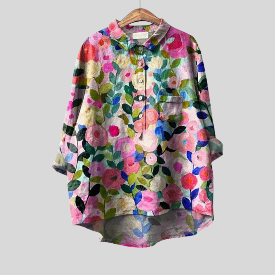 Cecily | Artistic Floral Blouse