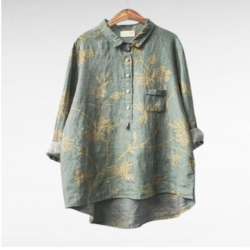 Cecily | Artistic Floral Blouse