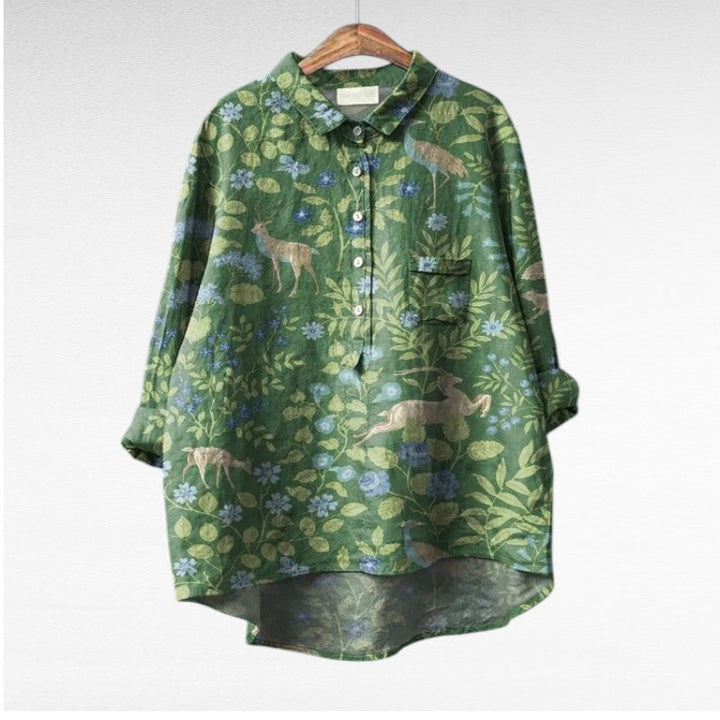 Cecily | Artistic Floral Blouse