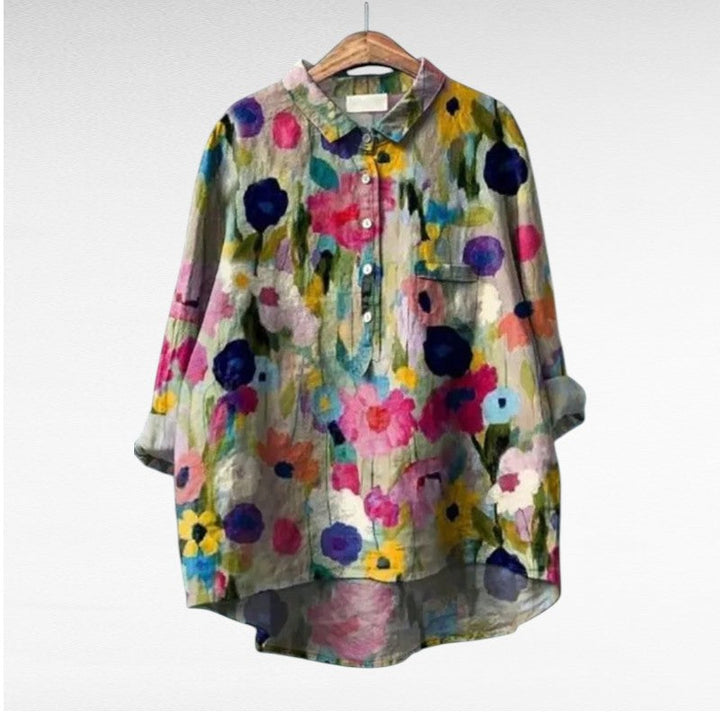 Cecily | Artistic Floral Blouse