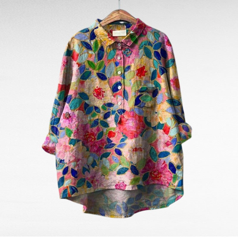 Cecily | Artistic Floral Blouse