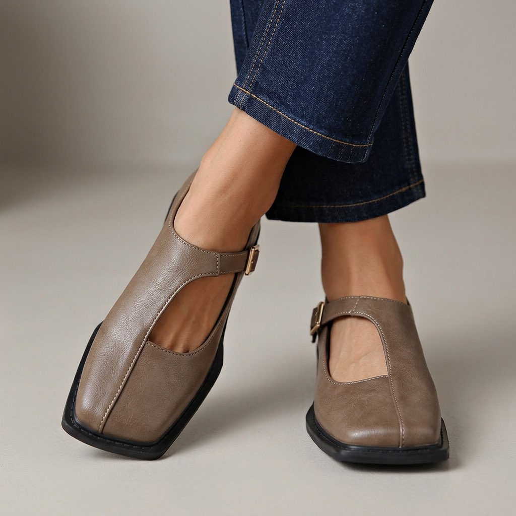 Ballerines en Cuir Confort Rosalie