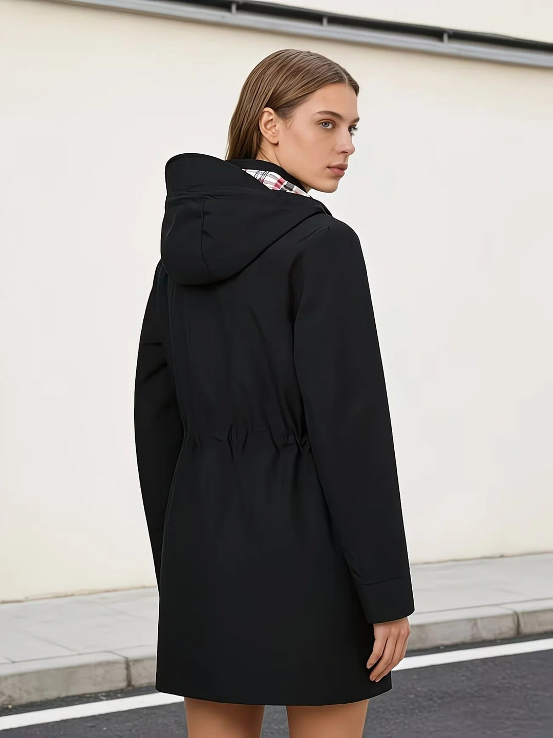 Carlotta Veste de Pluie 3-en-1 – Imperméable avec Capuche Amovible
