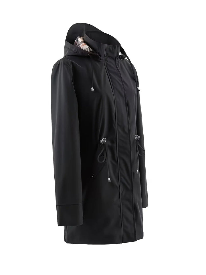 Carlotta Veste de Pluie 3-en-1 – Imperméable avec Capuche Amovible