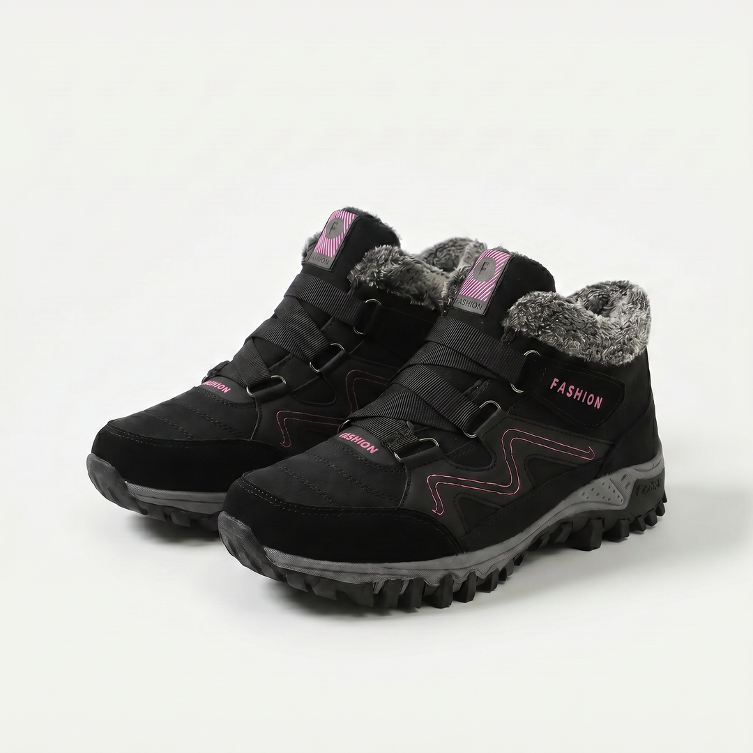 Montela – Chaussures Orthopédiques d'Hiver Rouges
