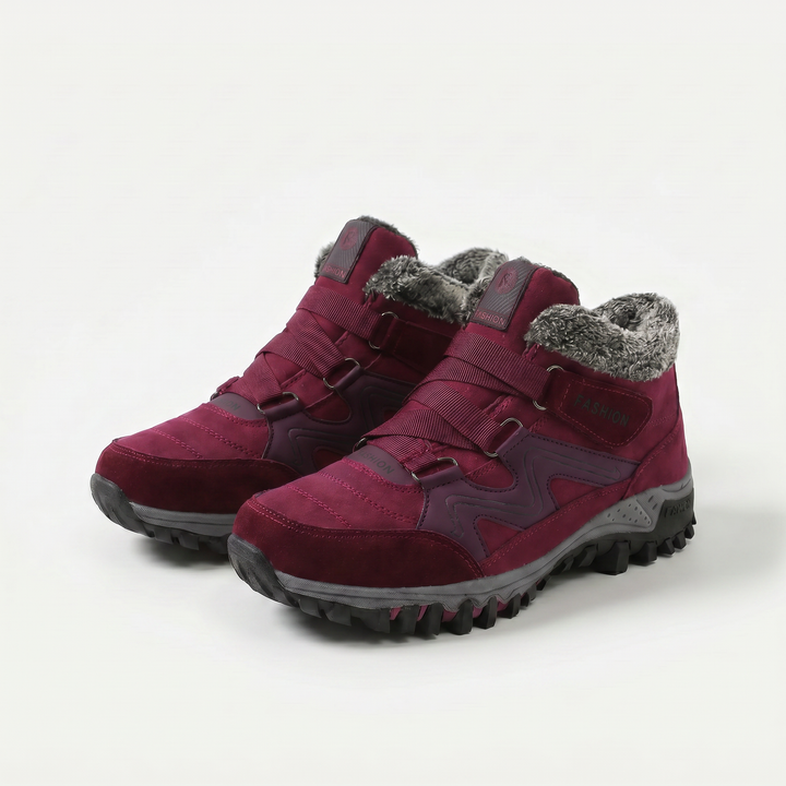 Montela – Chaussures Orthopédiques d'Hiver Rouges
