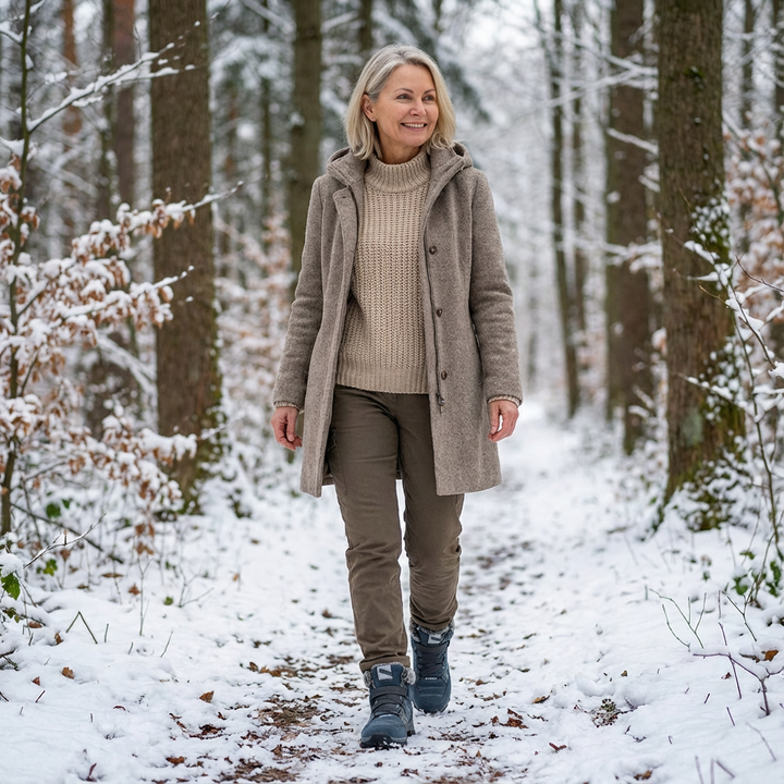 Montela – Chaussures Orthopédiques d'Hiver Rouges