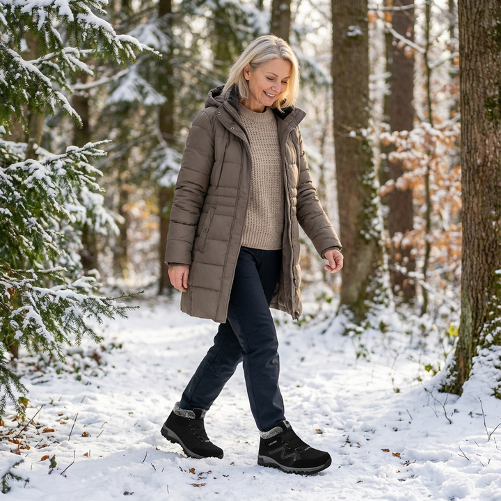 Montela – Chaussures Orthopédiques d'Hiver Rouges