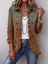 Gabrielle | Veste à volants imprimée paisley