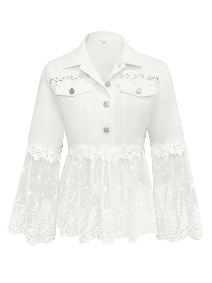 Solange | Veste à panneaux en dentelle