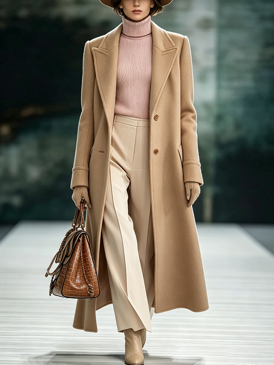 Manteau Long Élégant et Classique