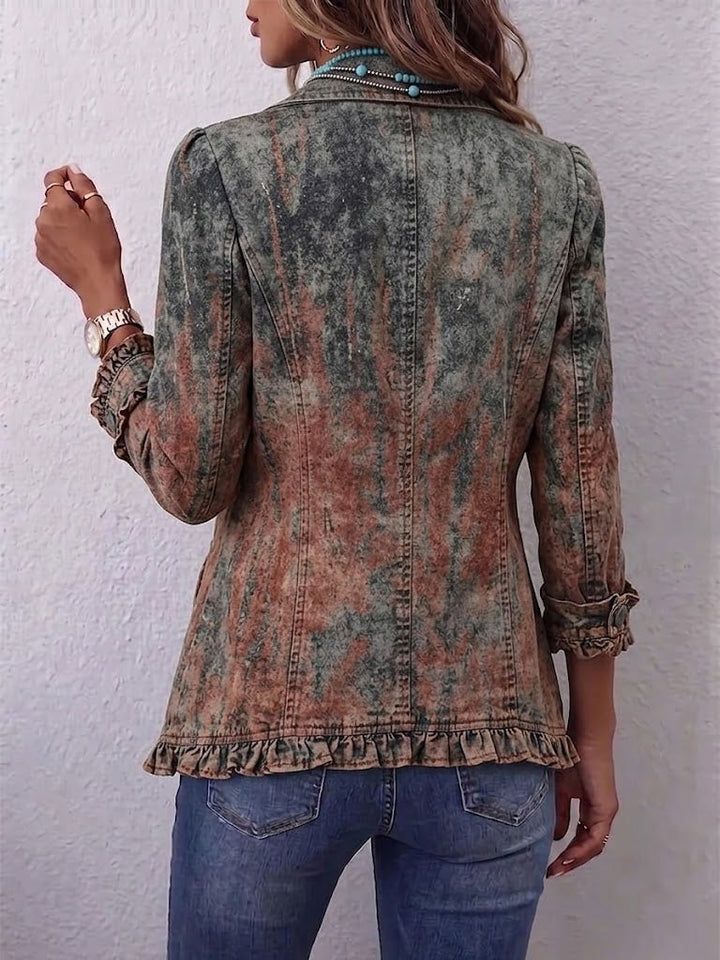 Brigitte | Veste à volants texturée vintage