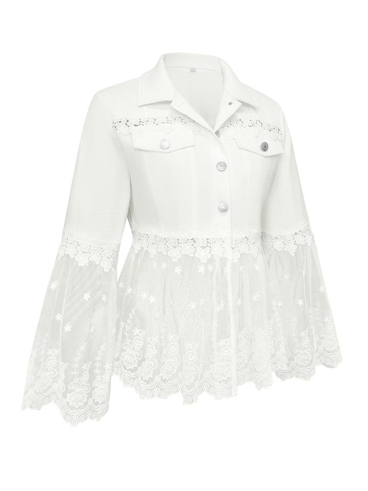 Solange | Veste à panneaux en dentelle