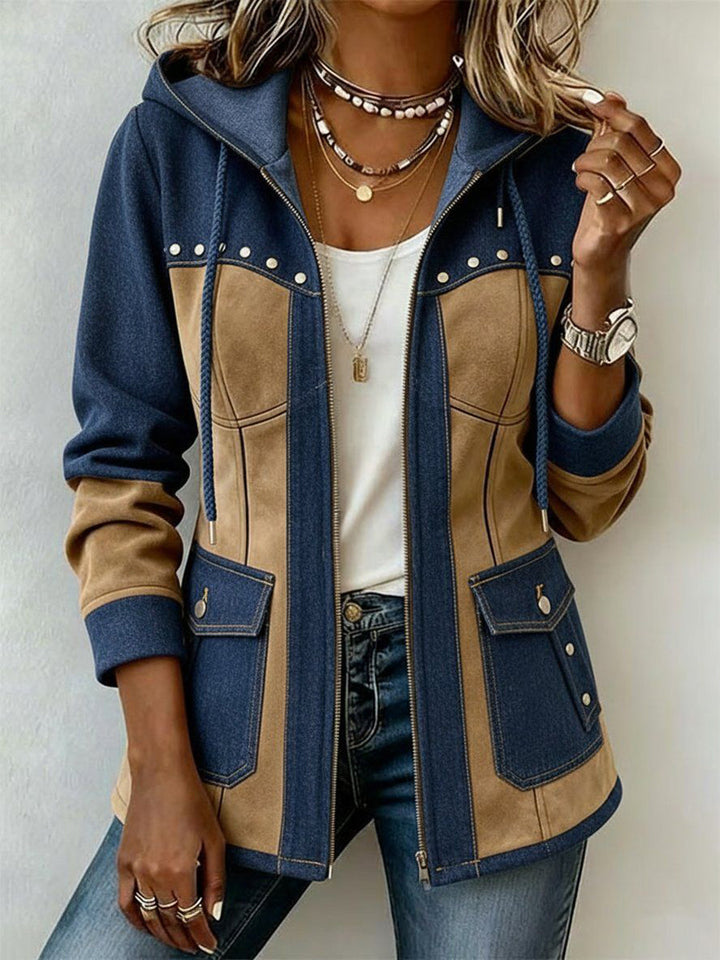 Faustine | Veste à Capuche Patchwork