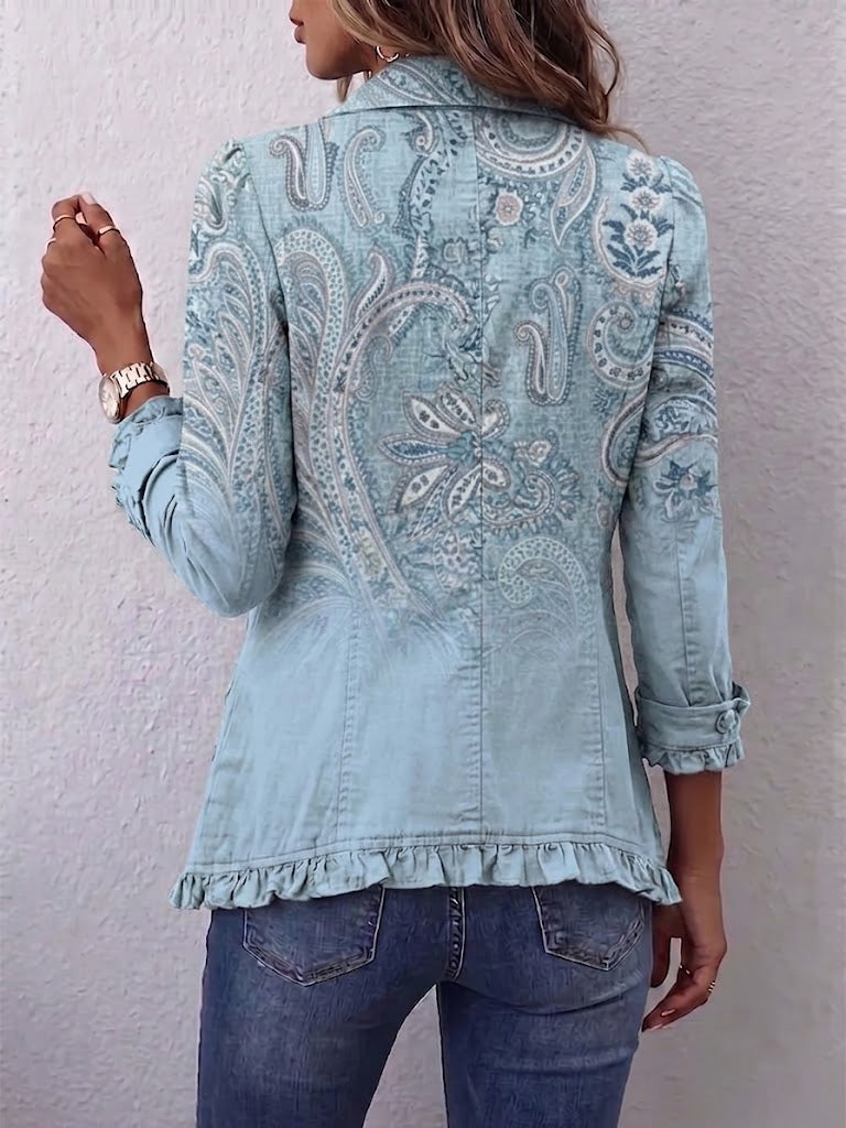 Estelle | Veste à volants paisley vintage
