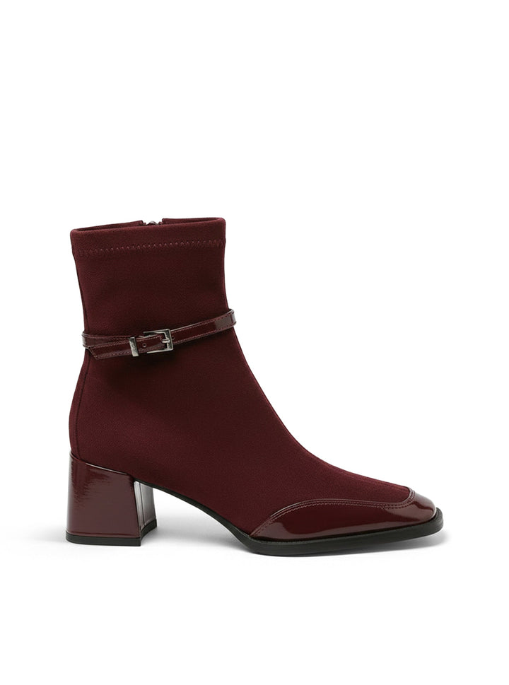 Romany Bottines Élégantes en Éco-Suède avec Talon Moyen