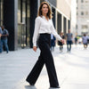 Pantalon de costume pour femmes taille haute