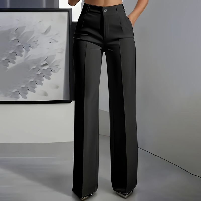 Pantalon de costume pour femmes taille haute