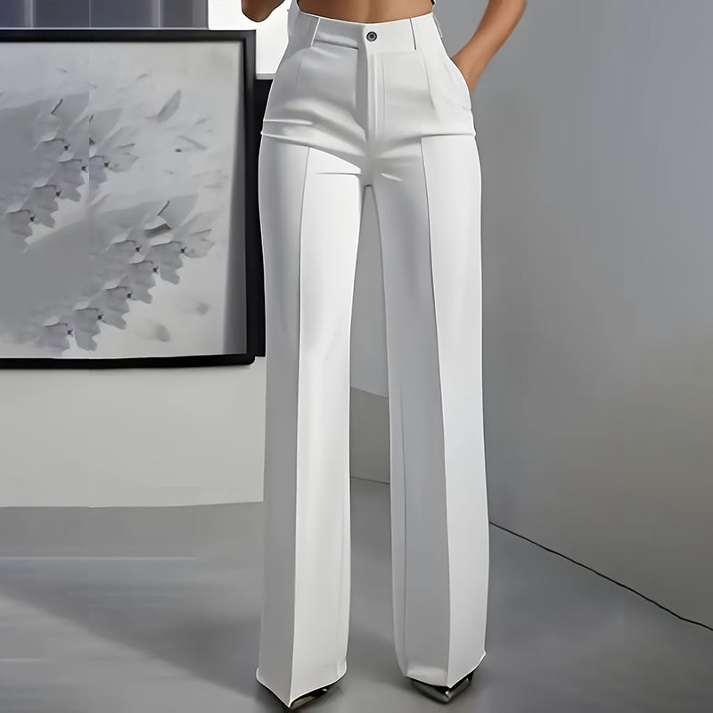 Pantalon de costume pour femmes taille haute
