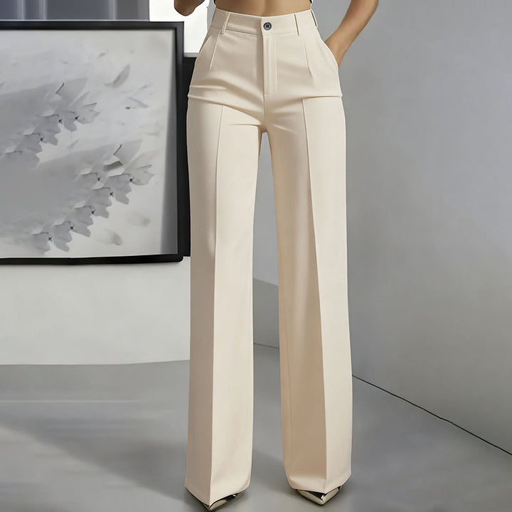 Pantalon de costume pour femmes taille haute